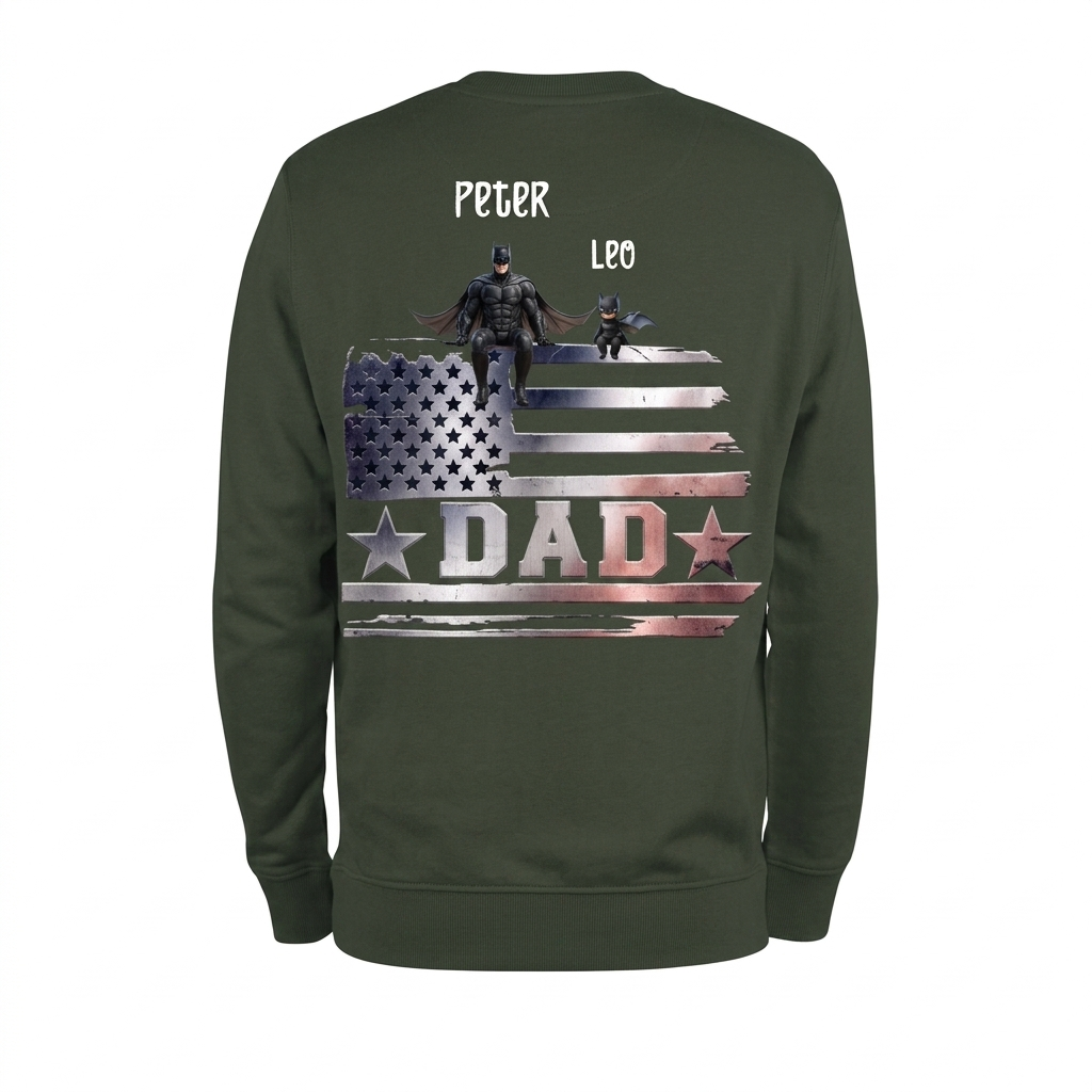 Premium Personalized Daddy and Son Superhero Shirt V1 NMD TTV