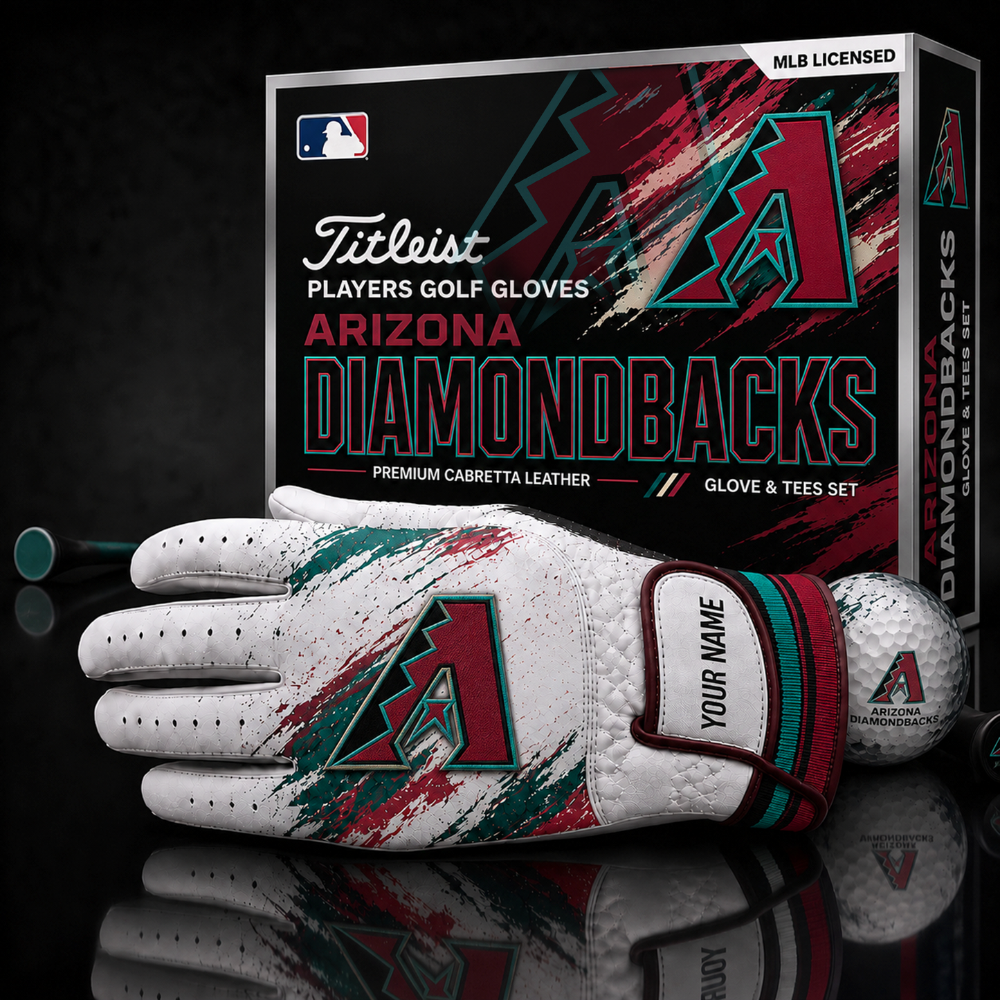 AD_MLB LUXURY PERSONALIZED GOLF GLOVE SET LIMITED EDTION