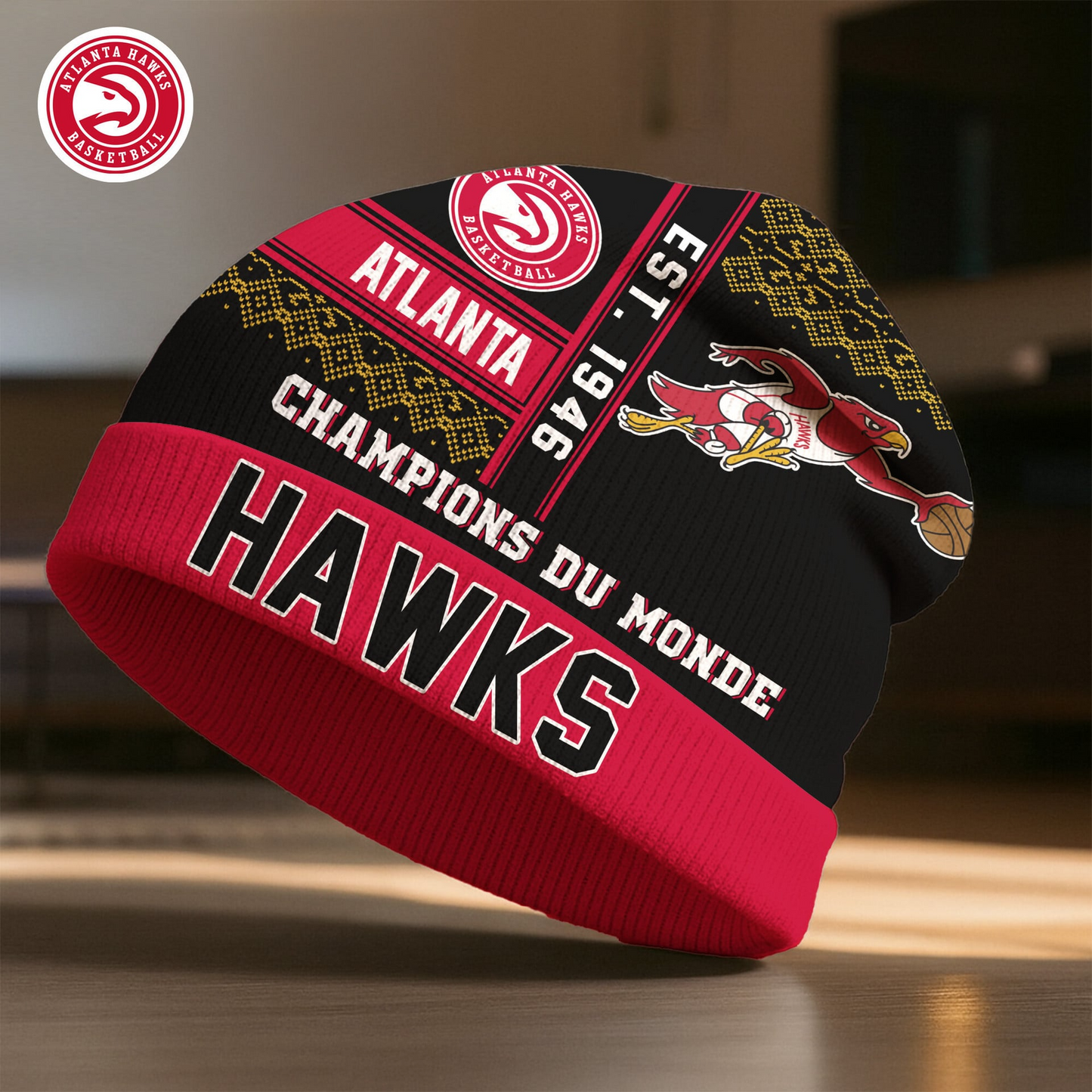 AH Premium NBA Champions Du Monde Beanie Hat DDT CTND