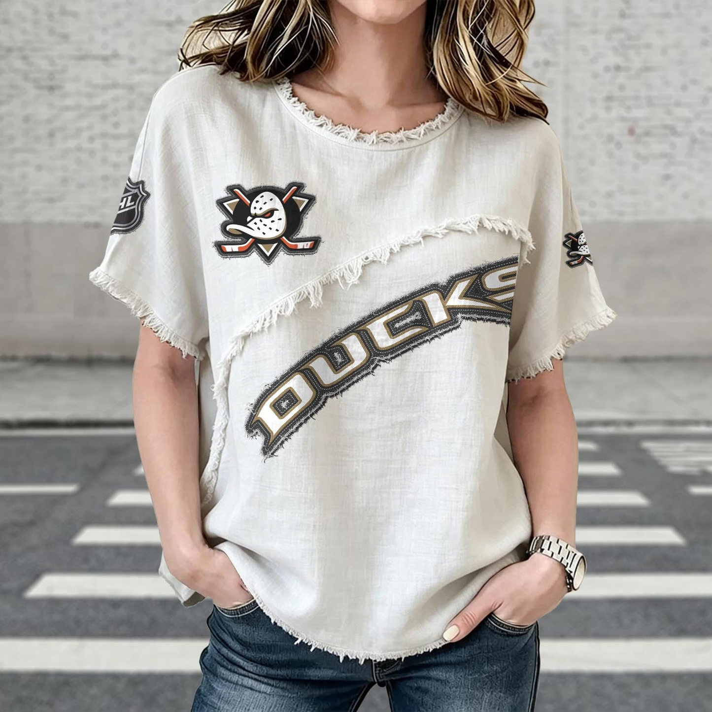 ANA x NHL Womenƒ??s Vintage O-Neck 2905 DatND DVT