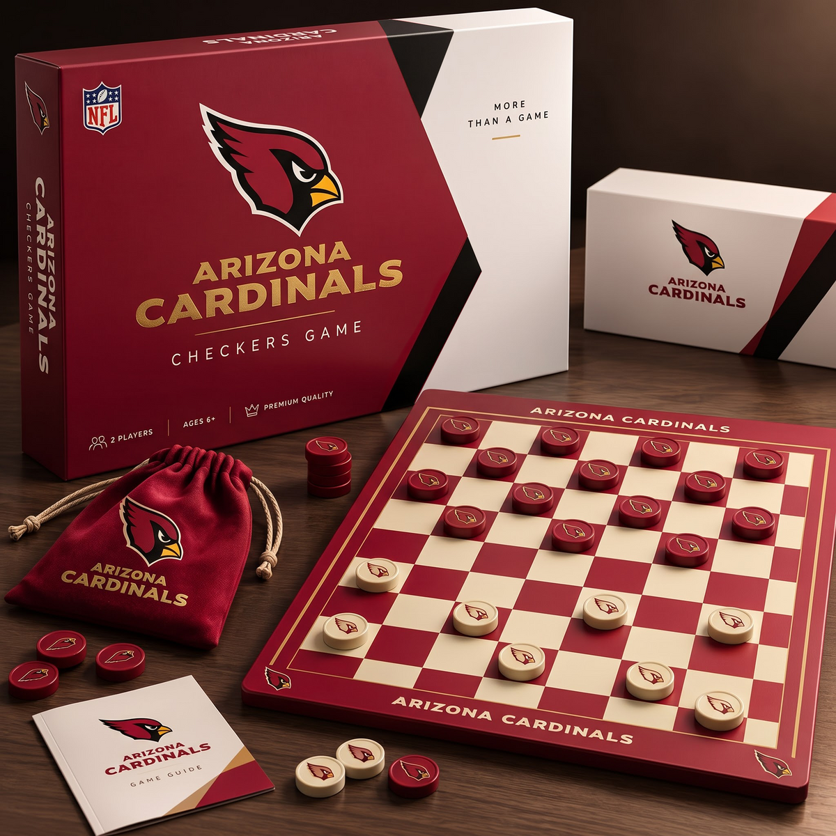 ARI X Premium NFL Sports Legends Classic Checkers Set