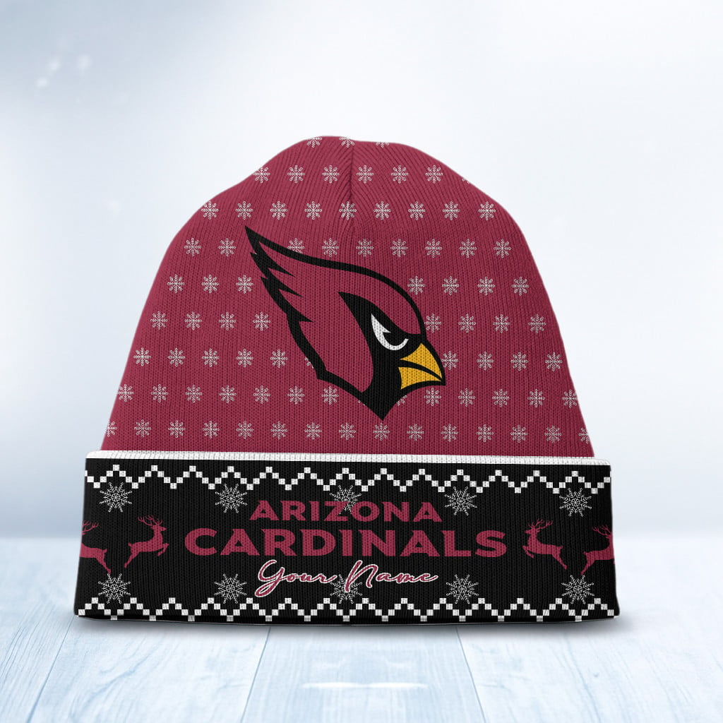 ARI x NFL Customized Beanie Hat Christmas DatND DVT