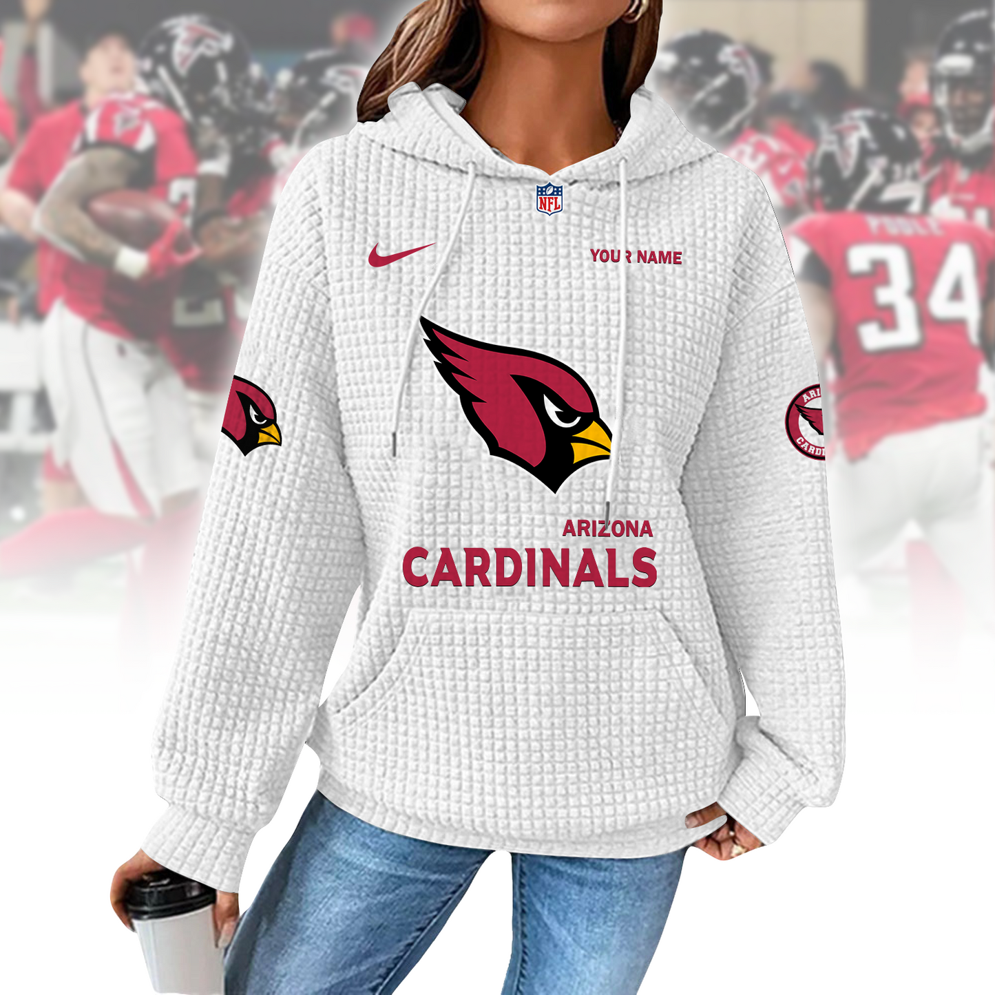 ARI x NFL Waffle Hoodie 0310 DatND DVT