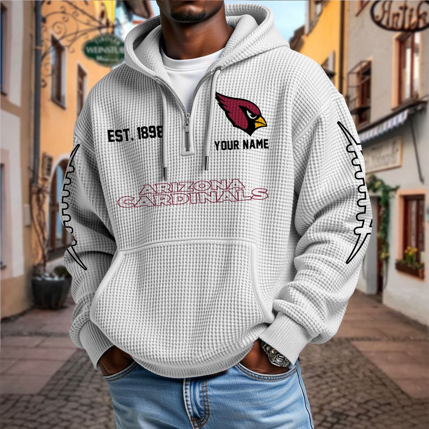 ARI x NFL Waffle Hoodie DatND DVT