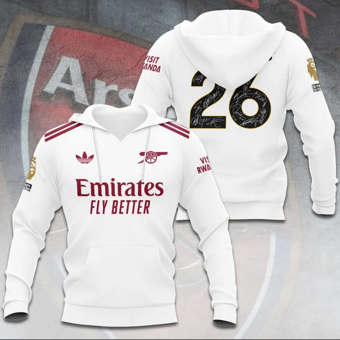 ARS FC Premier League Champions 2526 3D Shirt 2505 V2 DatND DVT