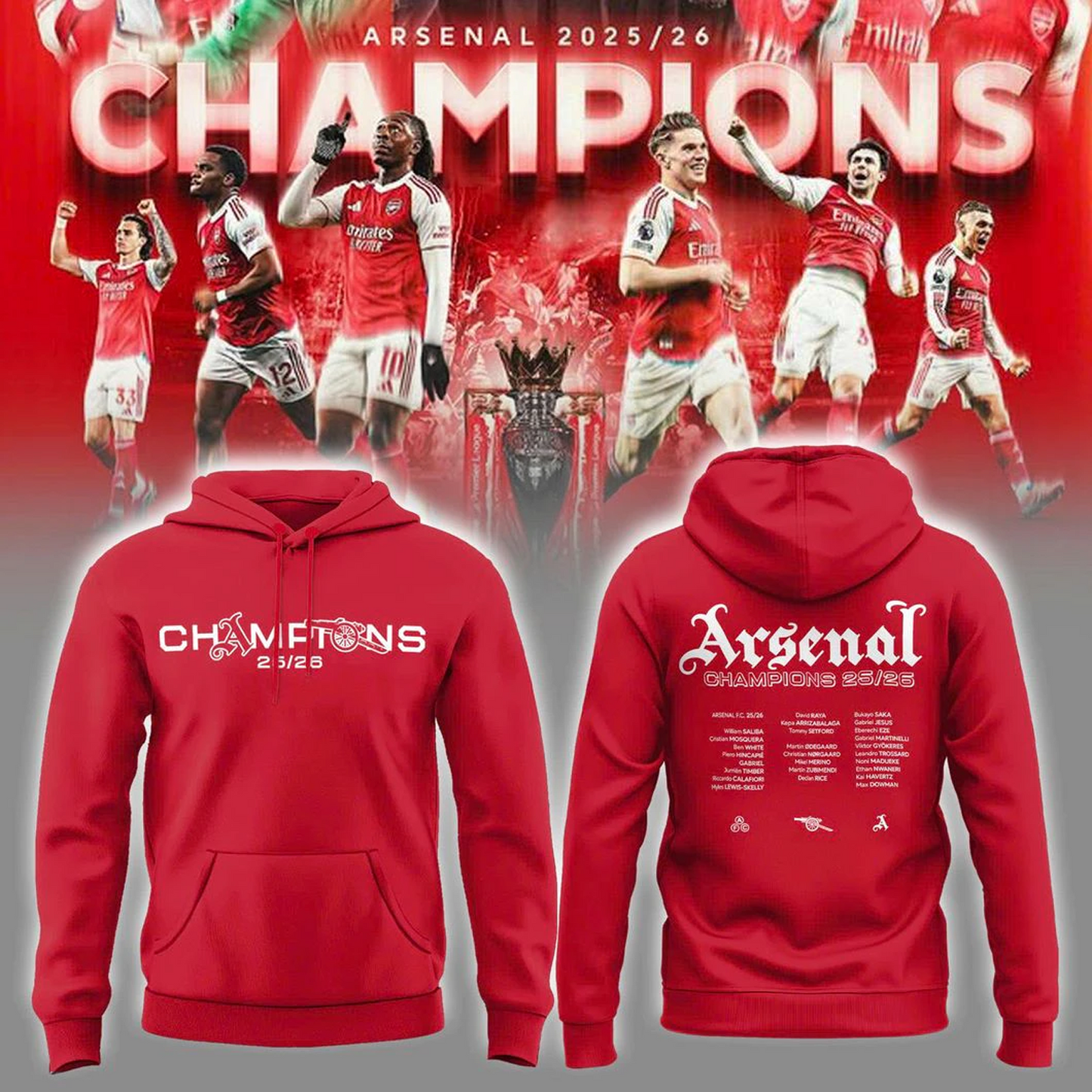 ARS FC Premier League Champions 2526 3D Shirt V8 2205 DatND DVT