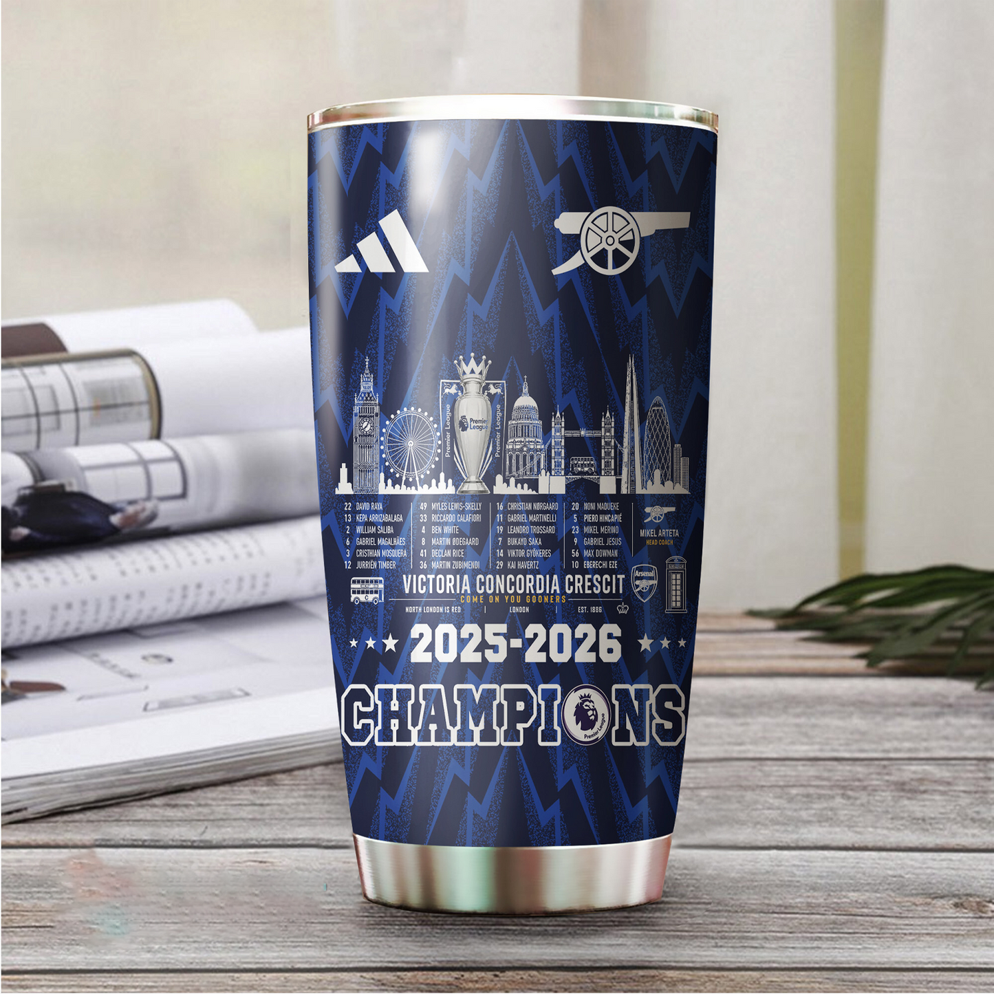 ARS FC Premier League Champions 2526 Tumbler Cup V4 DatND DVT
