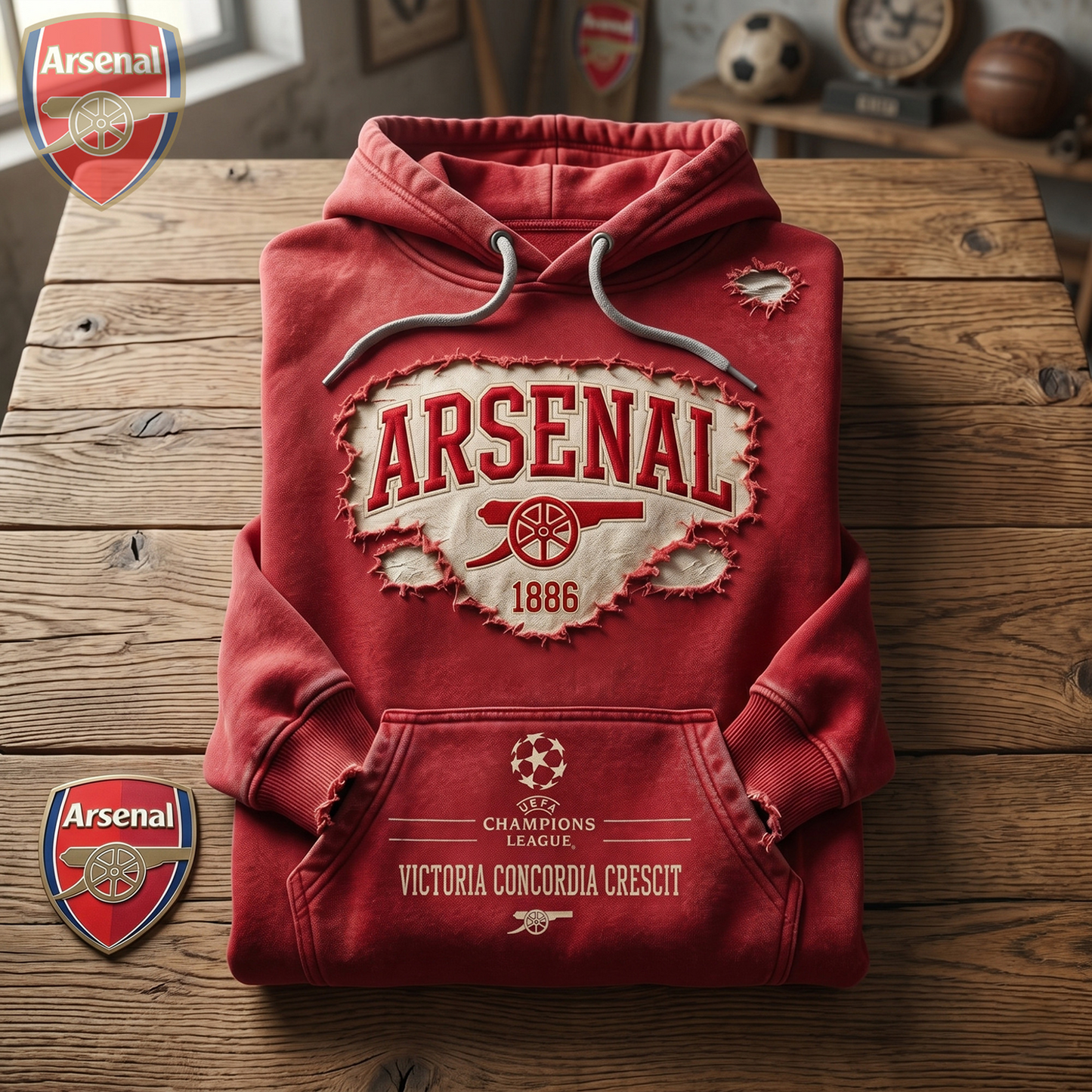 ARS F.C Premier League Champions Premium Hoodie V2 2105 DatND DVT