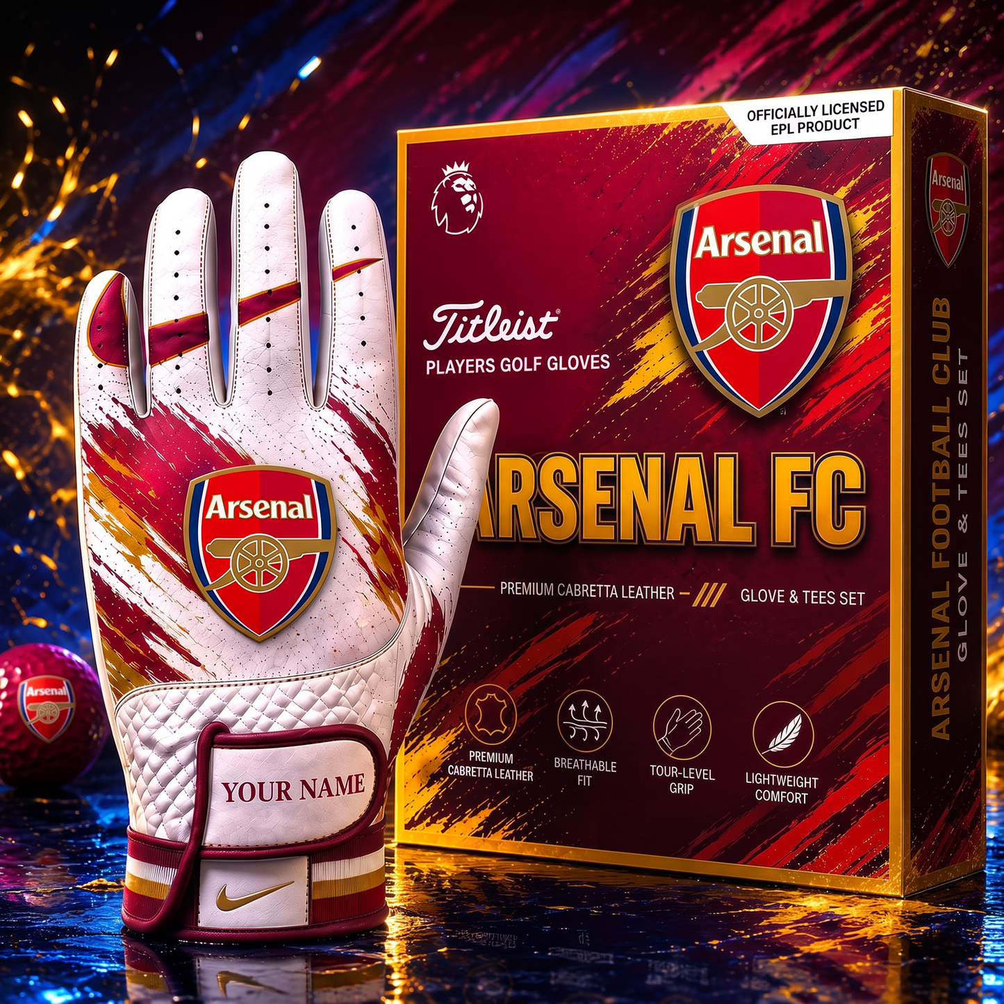 ARS_EPL LUXURY PERSONALIZED GOLF GLOVE SET LIMITED EDTION