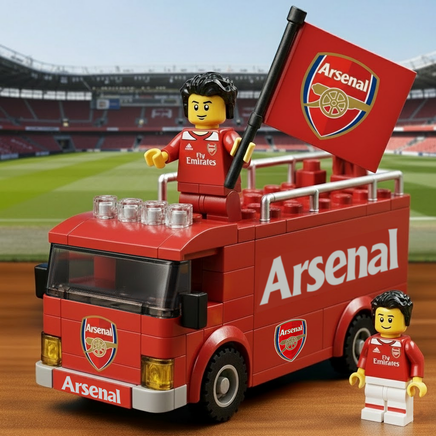 ARS FC 2026 Premier League Champions Bus Building Set 2005 DatND DVT