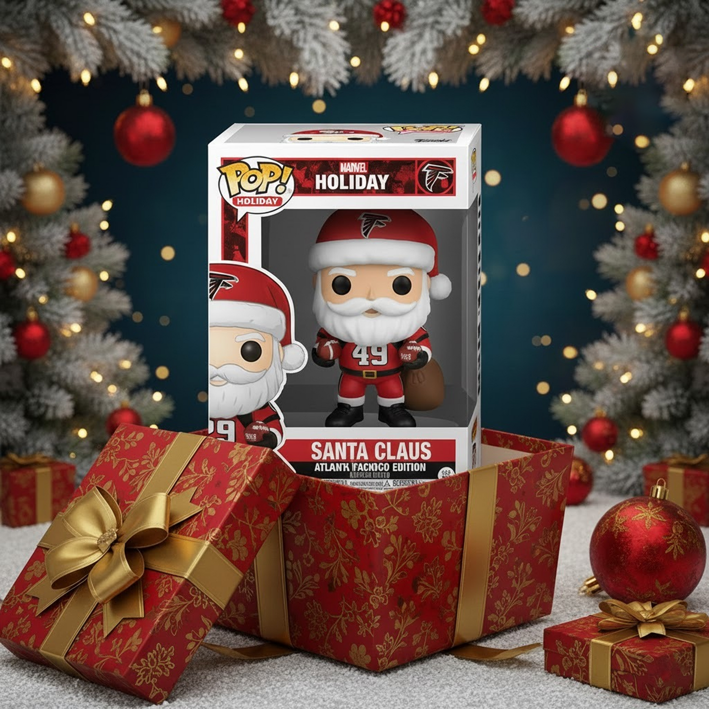 ATL x NFL Figures Santa Claus DATND TANTD