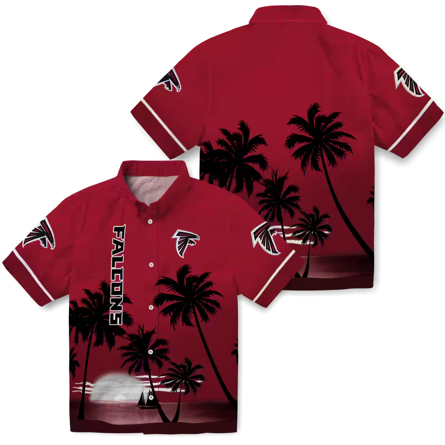 ATL x NFL Hawaiian Shirt ƒ?? Beach Sunset DATND TANTD 270526