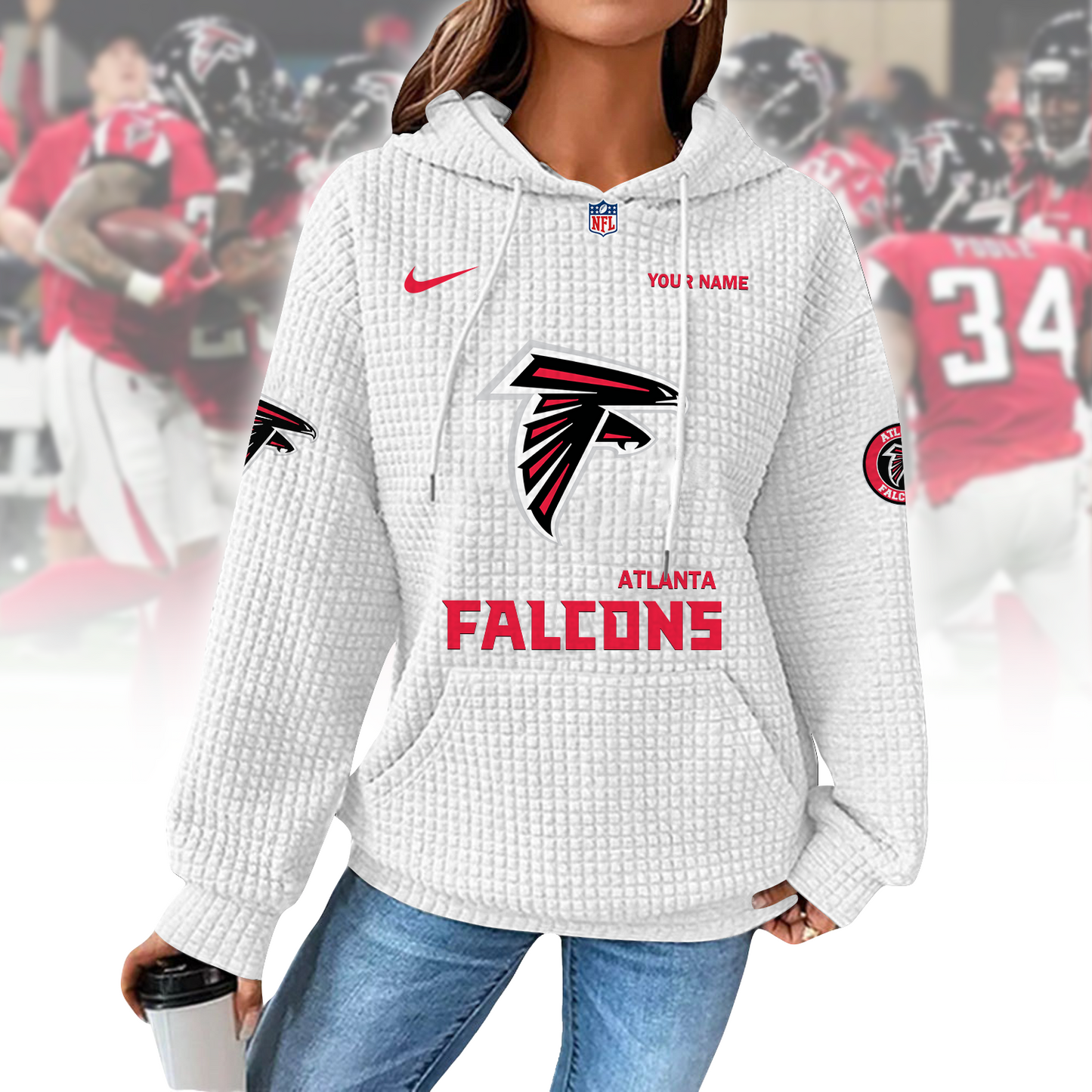 ATL x NFL Waffle Hoodie 0310 DatND DVT