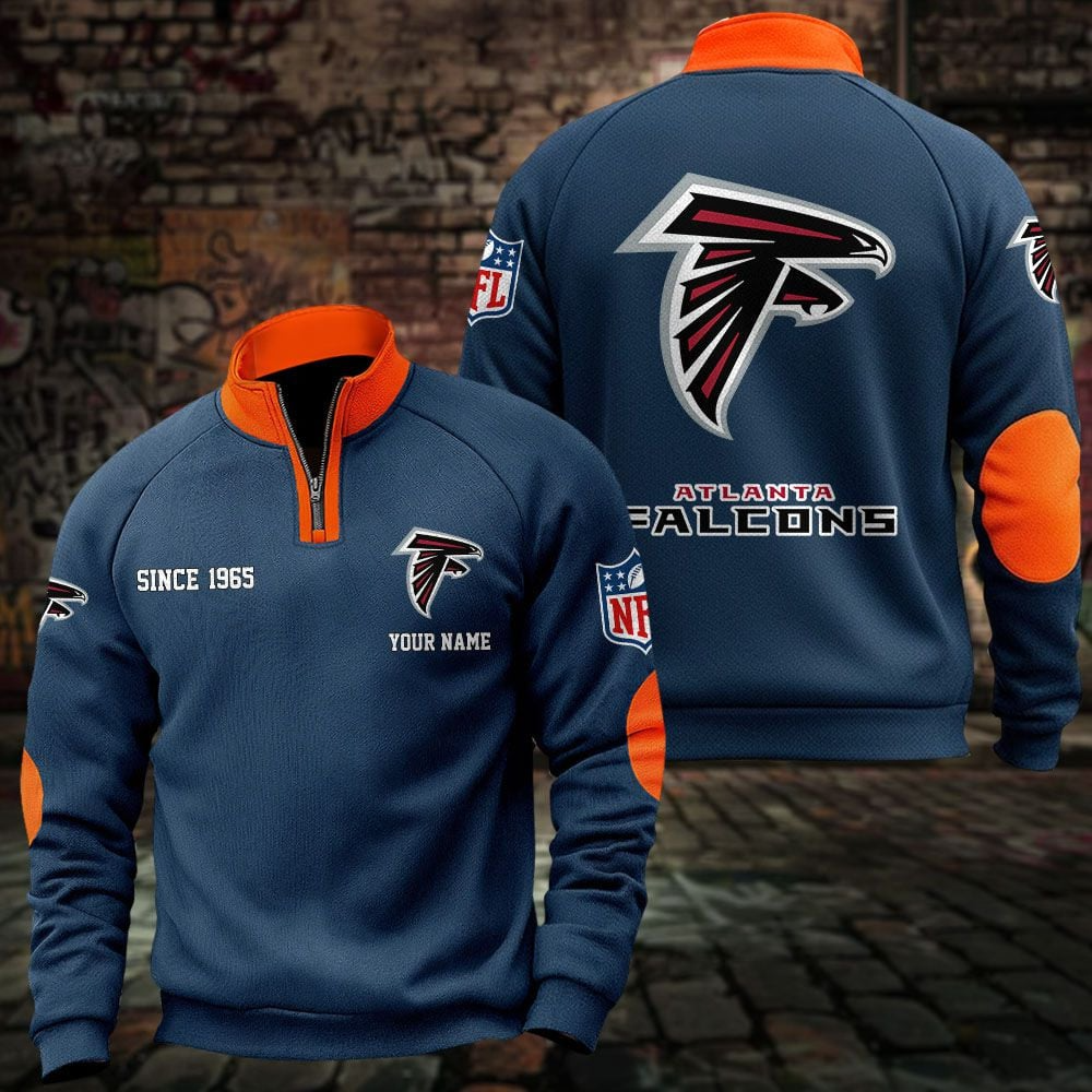 ATL x NFL Sweatshirts Quarter Collared Sweatshirt Pullover DatND DVT