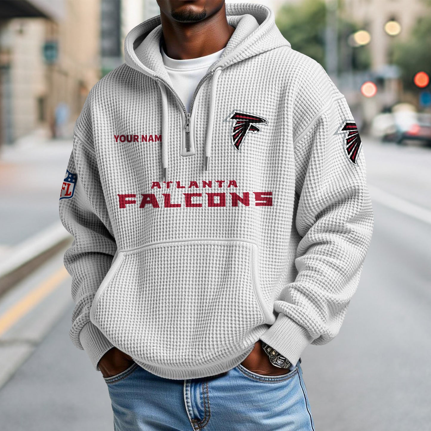 ATL x NFL Waffle Hoodie DatND DVT