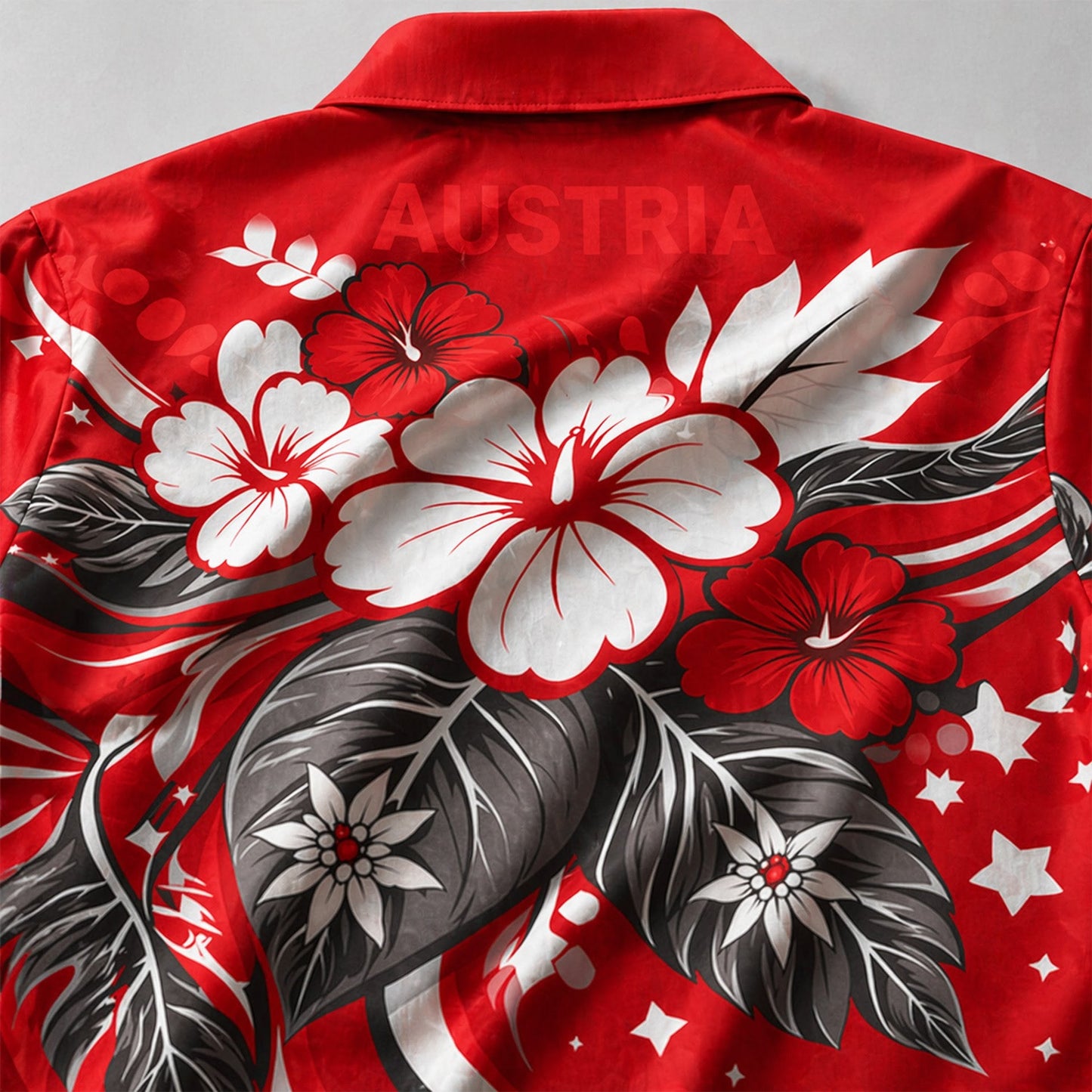 Austria World Cup 2026 Floral Hawaiian Shirt PVT02 DATND LBN 90526