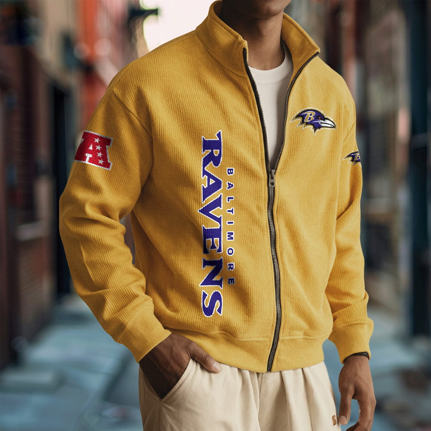 BAL x NFL Corduroy Zip-Up Jacket DatND DVT