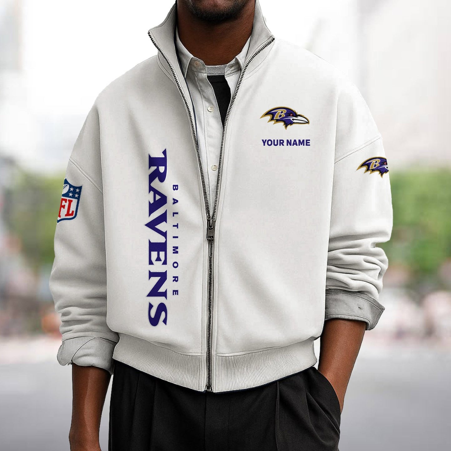 BAL x NFL Sweatshirt Full Zip DATND TANTD