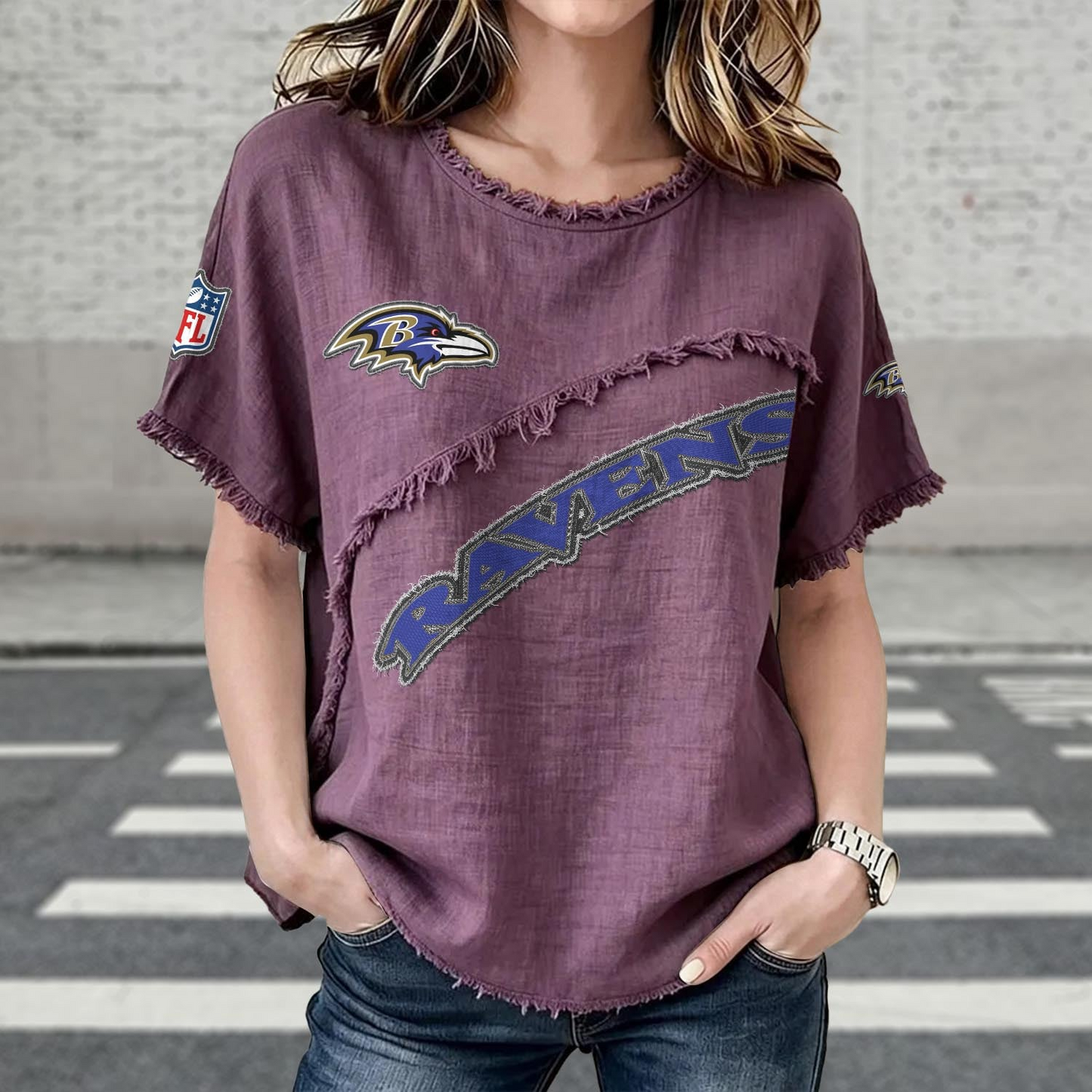 BAL x NFL Womenƒ??s Vintage O-Neck 2905 DatND DVT