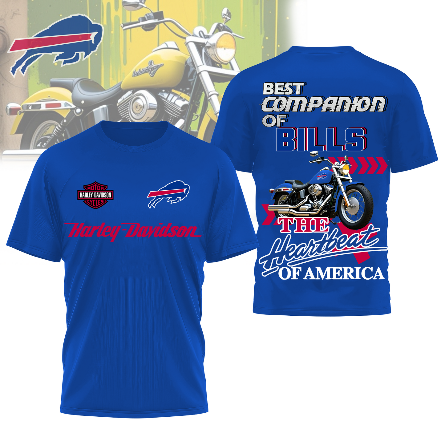 BB Premium NFL HL Motorcycle 3D Shirt DDT CTND