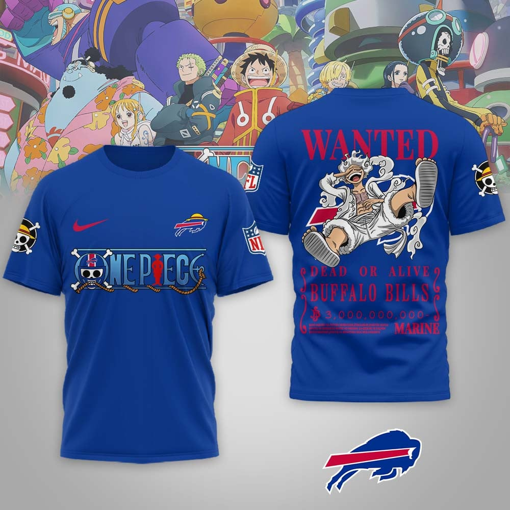 BB Premium NFL Wanted Monkey D Luffy 3D Shirt DDT NTL
