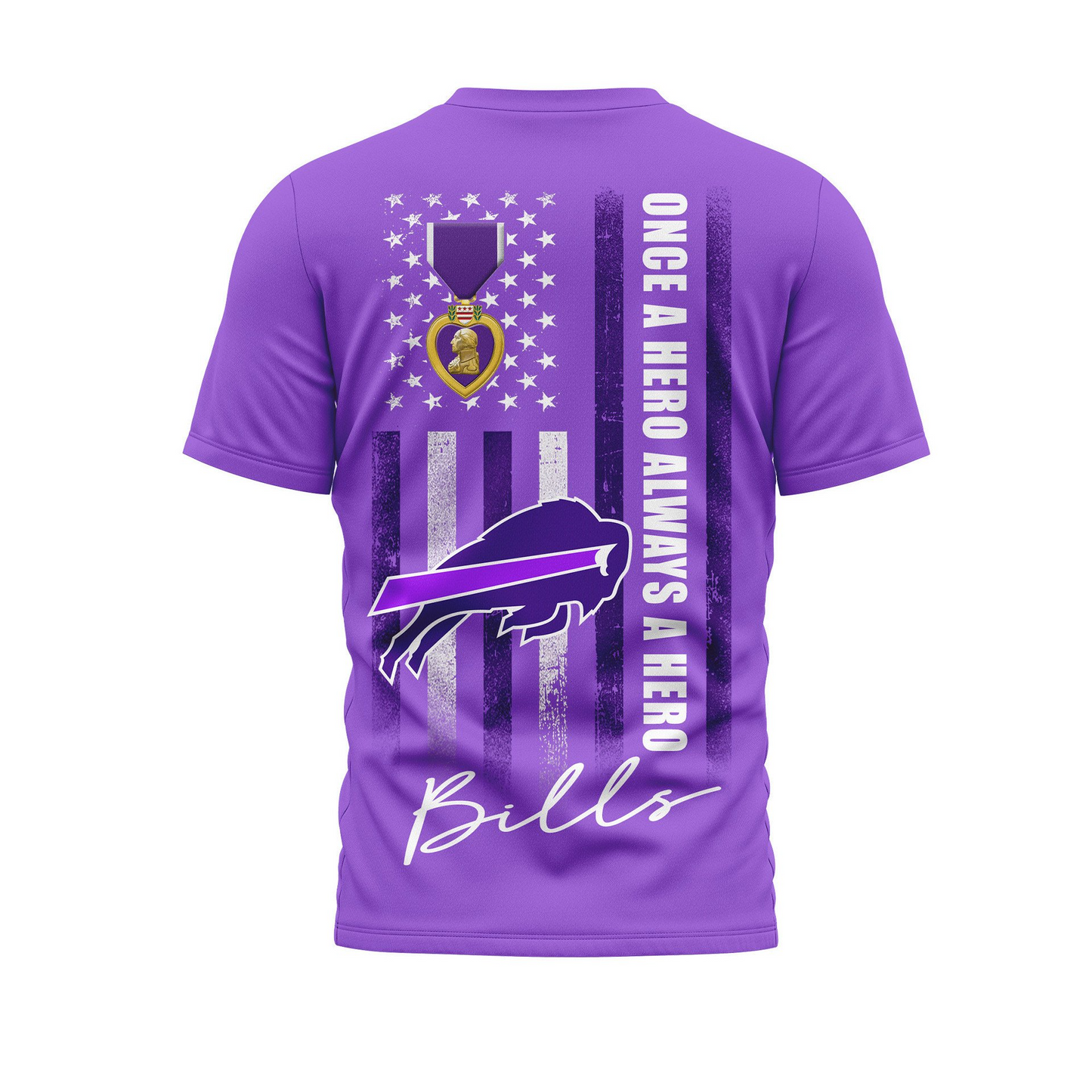 BB Premium National Purple Hear Day 3D Shirt 300626