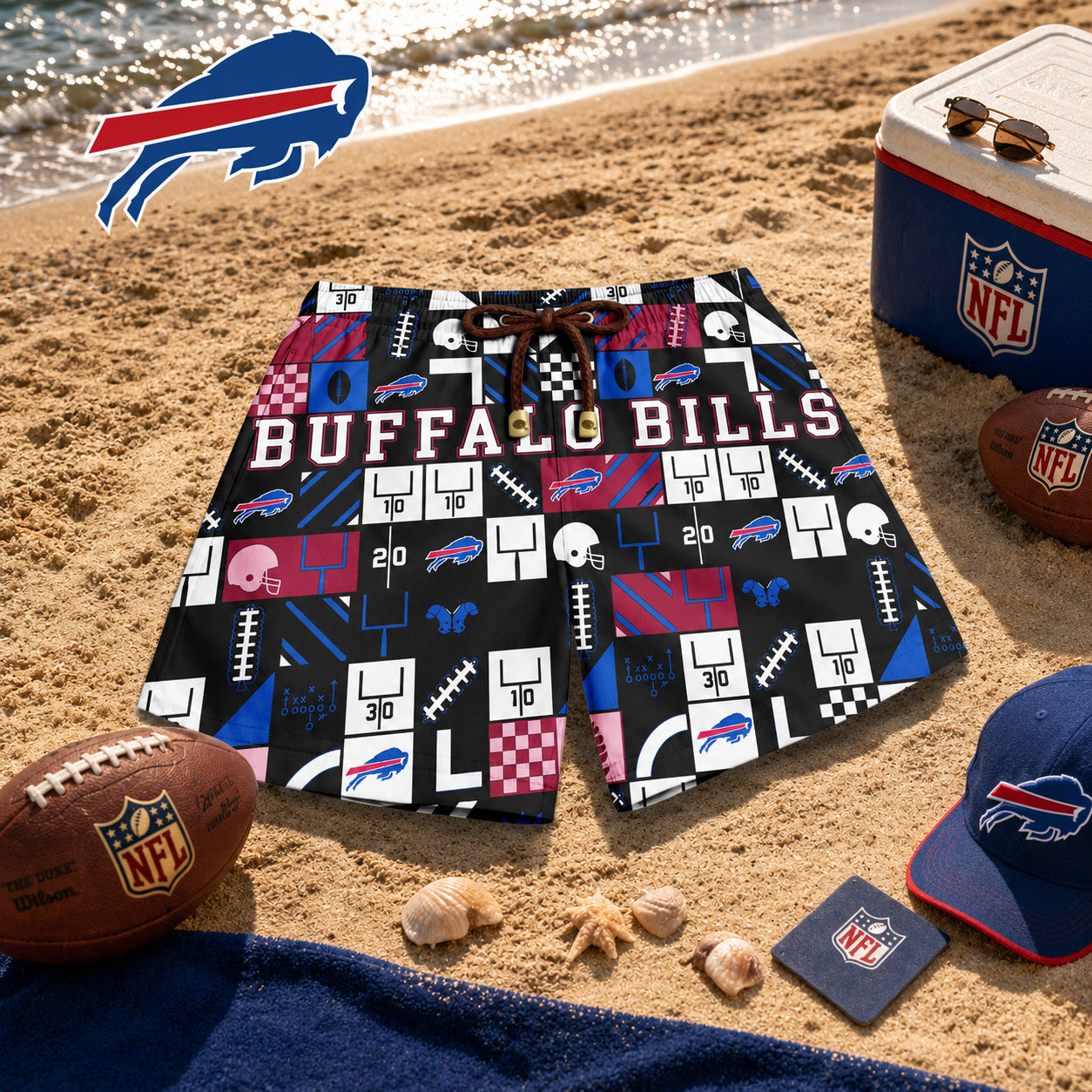 BB x NFL Luxury Beach Shorts 180626