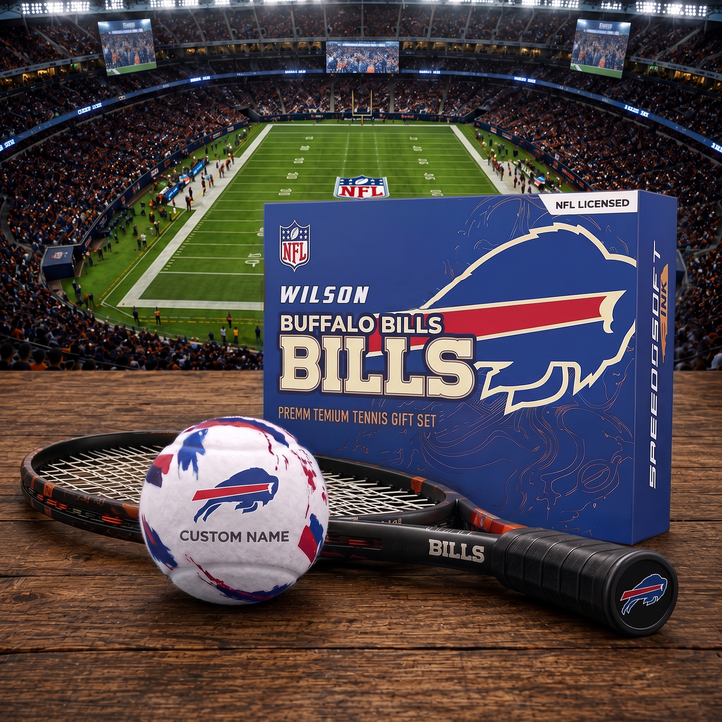 BB_PREMIUM NFL EXCLUSIVE PERSONALIZED TENNIS BALL SET LIMITED EDTION