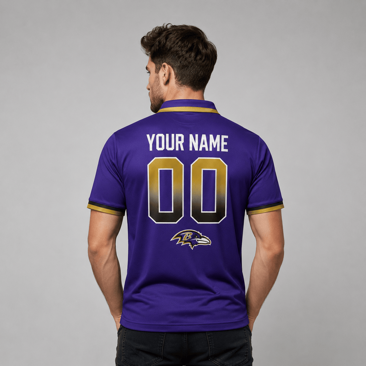 BR Premium NFL Personalized Match Day Polo Shirt