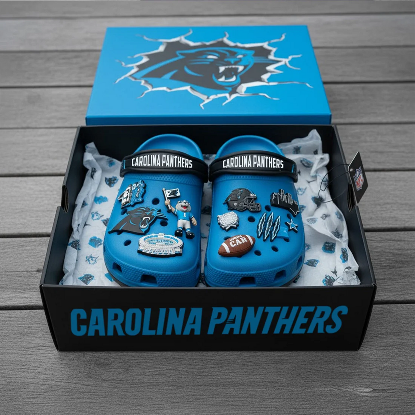 CAR x NFL Premium Crocs Clogs Shoes DATND TANTD