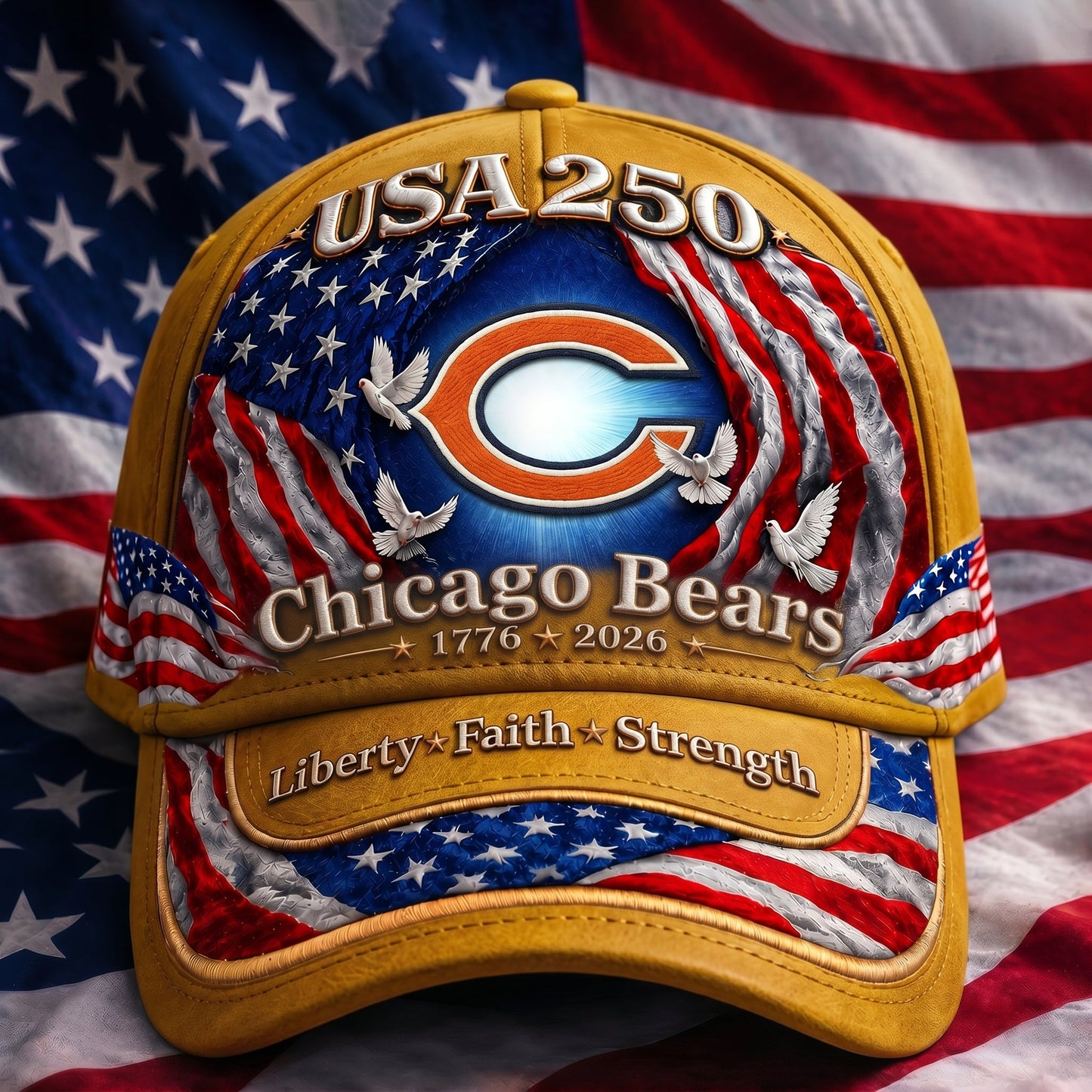 Premium NFL x CB 250 Years Anniversary Of Freedom Cap 220626