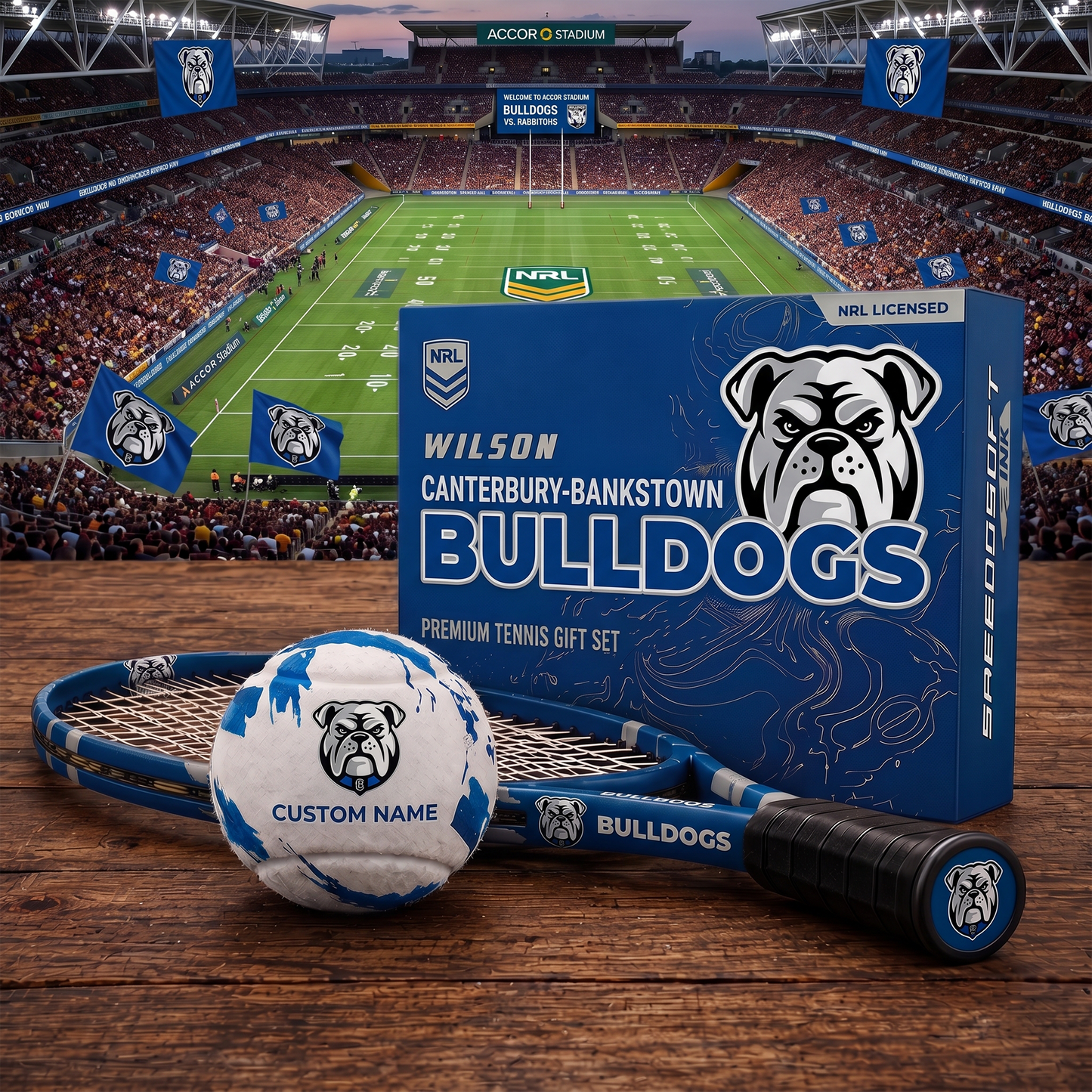 CBB_PREMIUM NRL EXCLUSIVE PERSONALIZED TENNIS BALL SET LIMITED EDTION