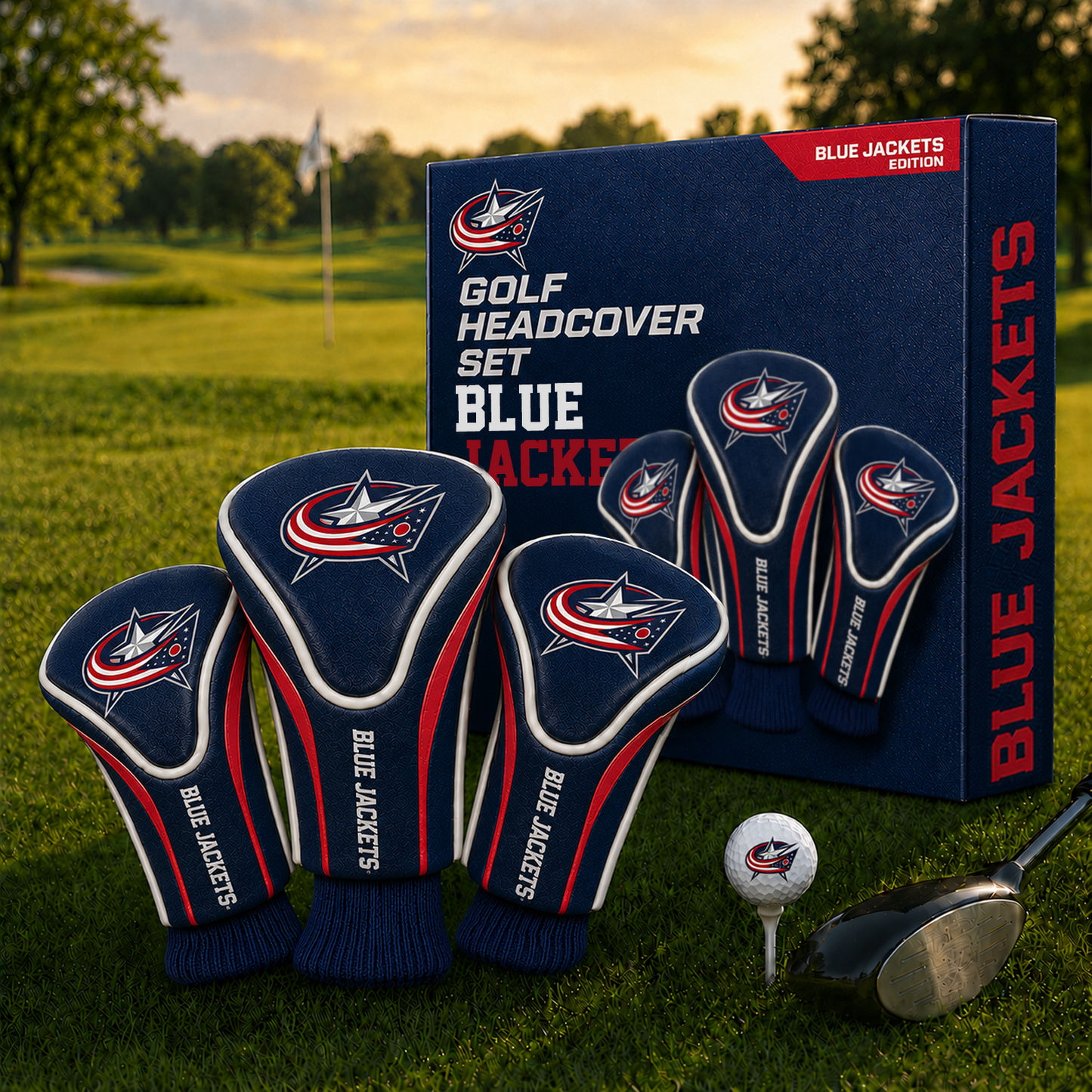 CBJ Team Golf NHL 3-Pack Contour Sock Headcovers
