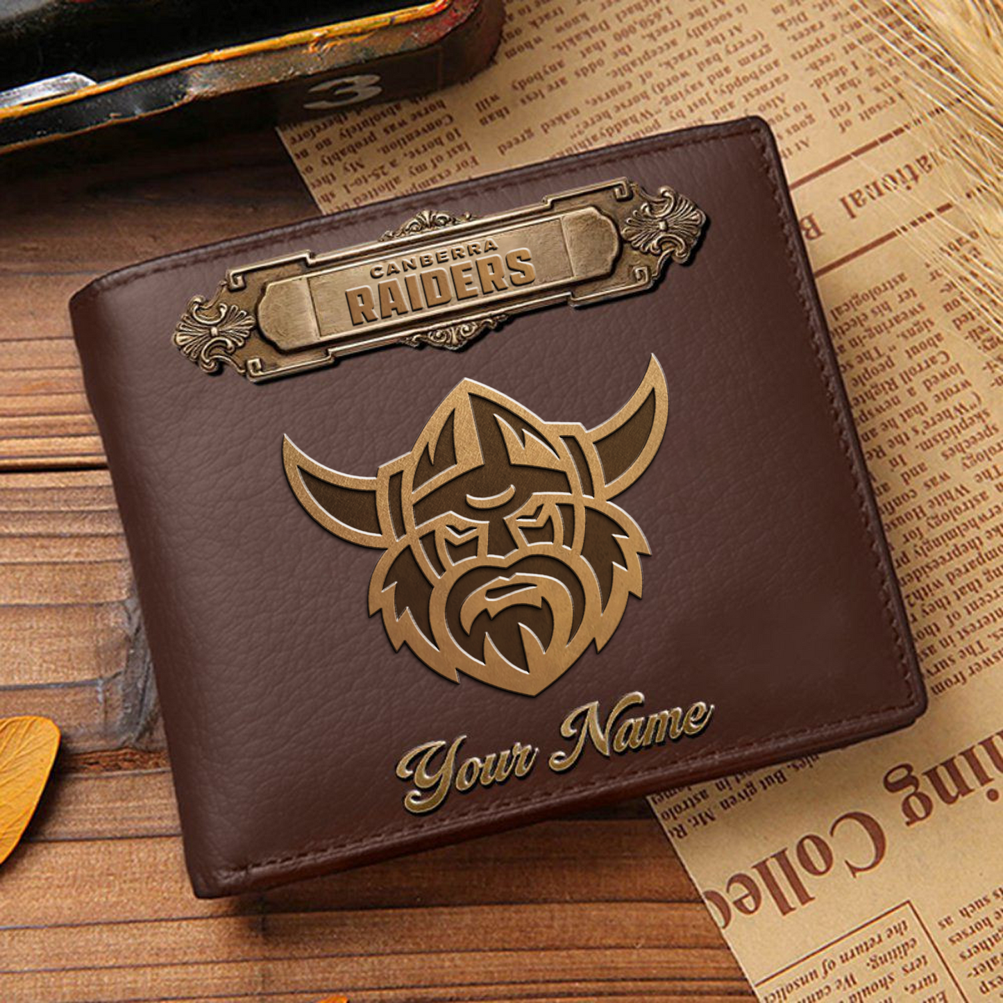 CBR x NRL Premium Leather Wallet - Personalized Edition DatND DVT