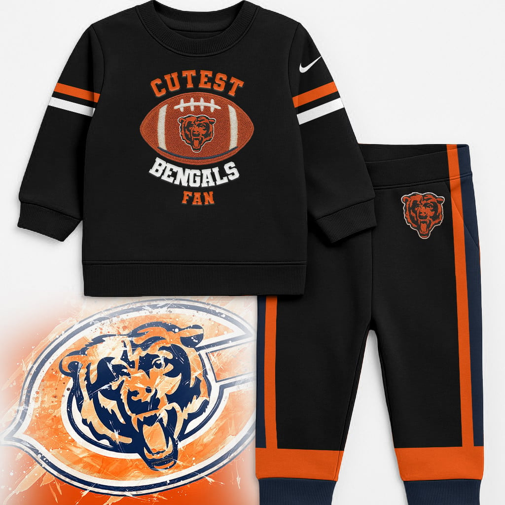 CHI Premium NFL Unisex-Baby Shirt and Sweatpants Set DDT NTL
