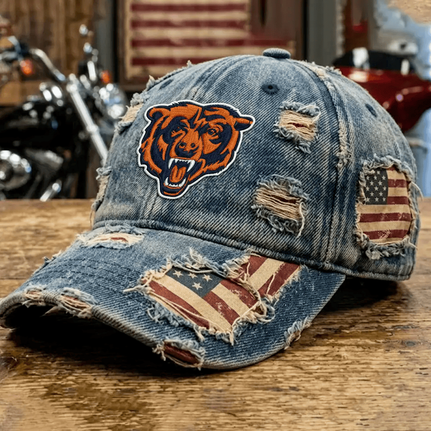 CHI x NFL Denim Washed Cap V2 2805 DatND DVT