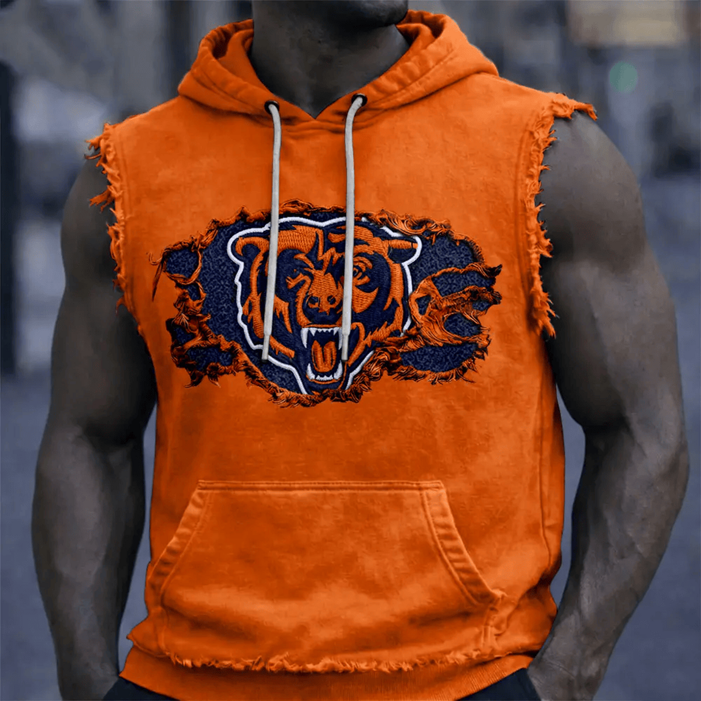 CHI x NFL Menƒ??s Sleeveless Hoodie Tank DATND TANTD 280526