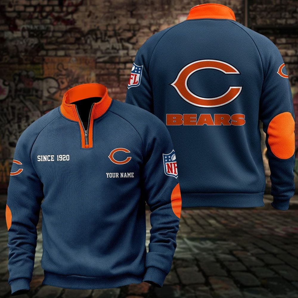 CHI x NFL Sweatshirts Quarter Collared Sweatshirt Pullover DatND DVT