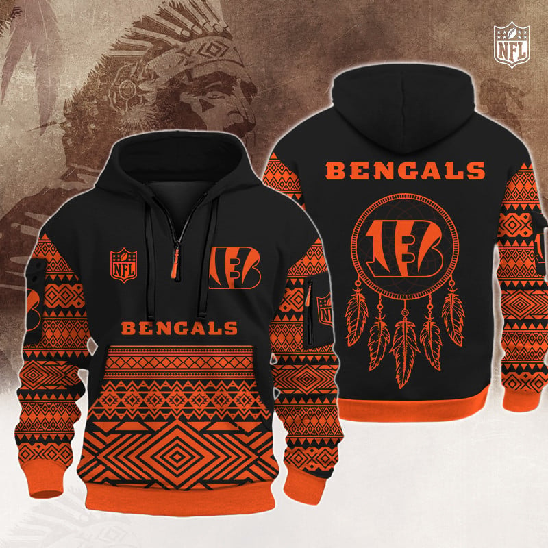 CIN Premium NFL Native American Hoodie DDT HLPHUONG