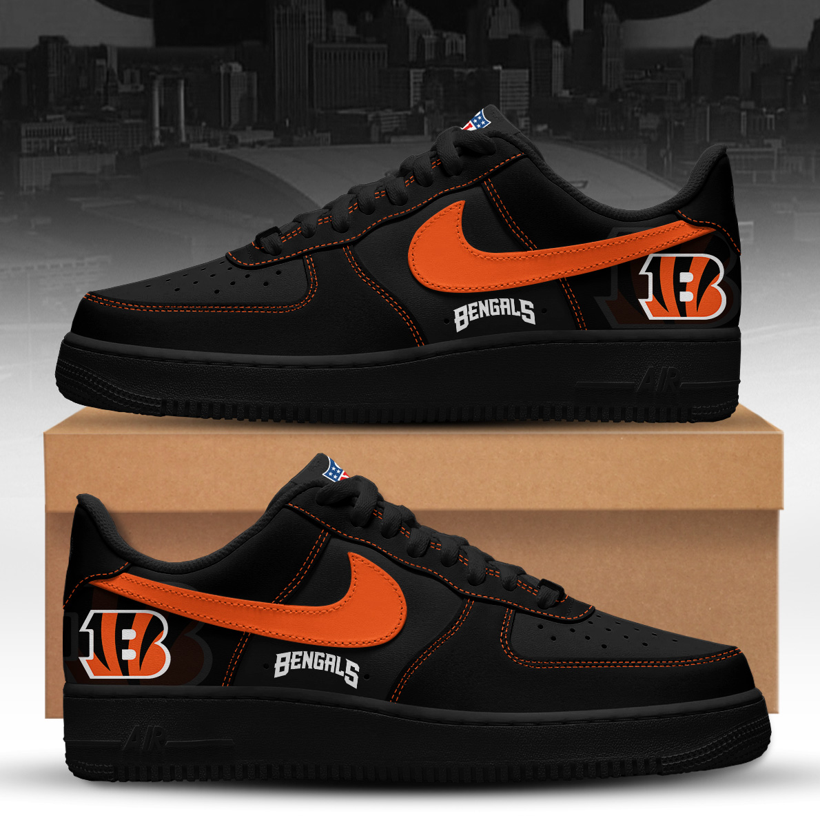 CIN Premium NFL V5 AF1 Sneaker DDT CTND