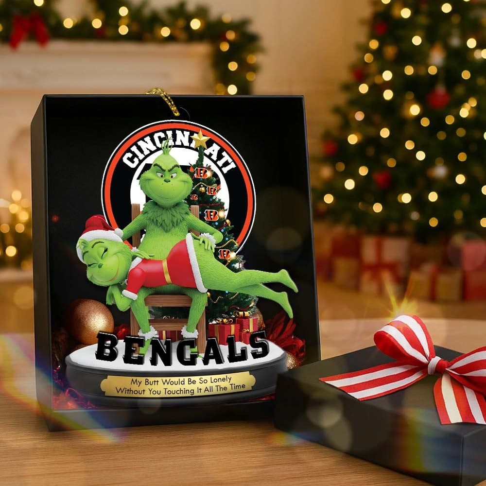 CIN Premium NFL x Grinch Acrylic Ornament DDT NTL