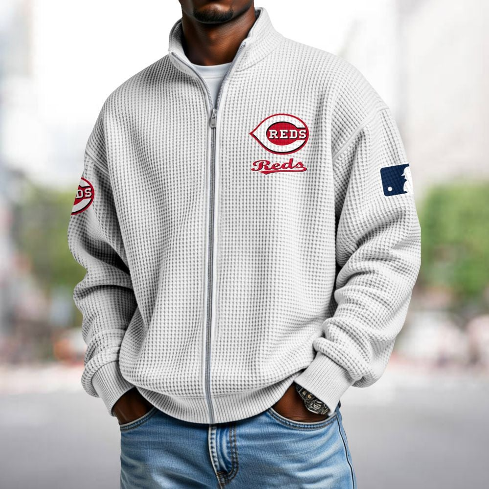 CIN x MLB Waffle Zip-Up Sweatshirt DatND DVT