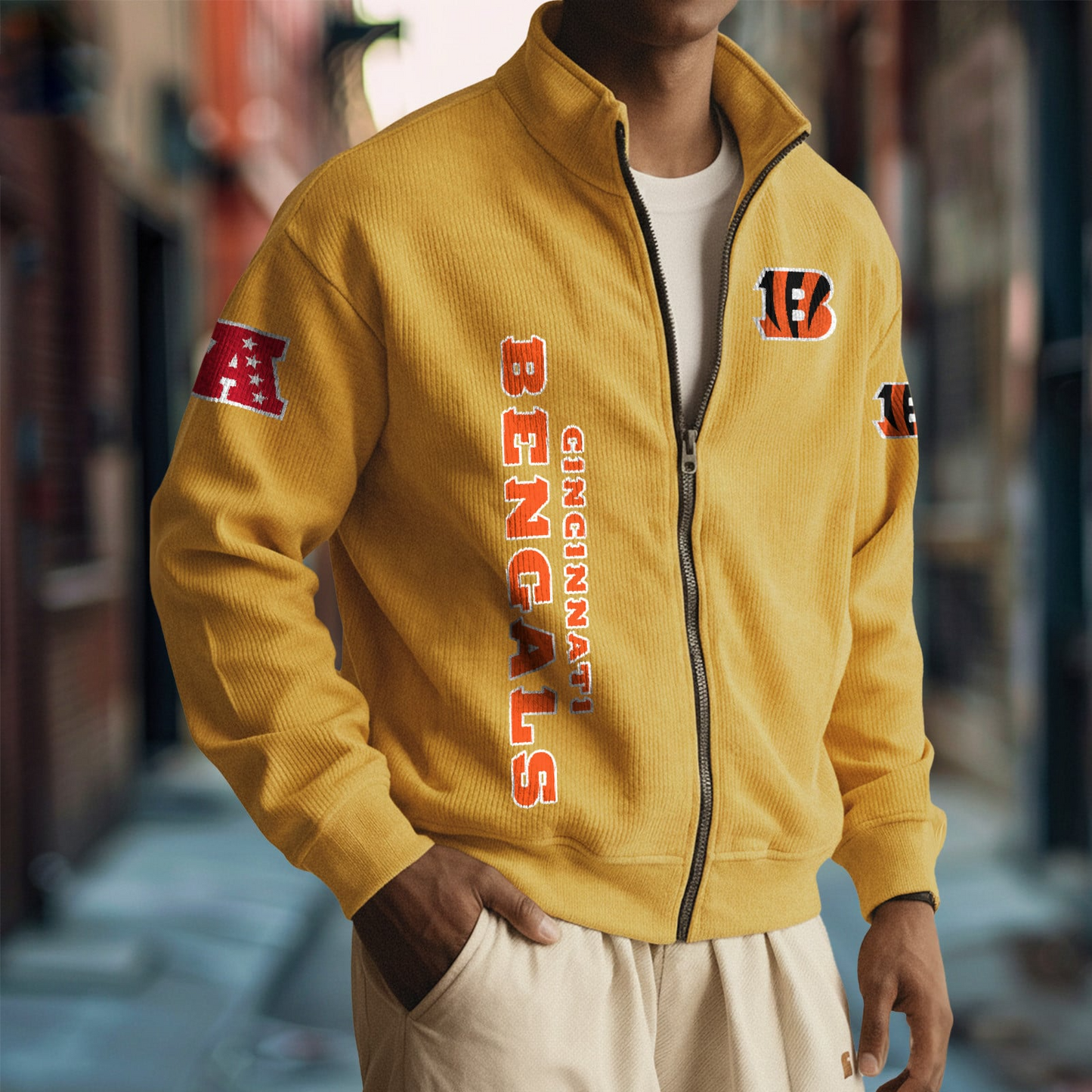 CIN x NFL Corduroy Zip-Up Jacket DatND DVT