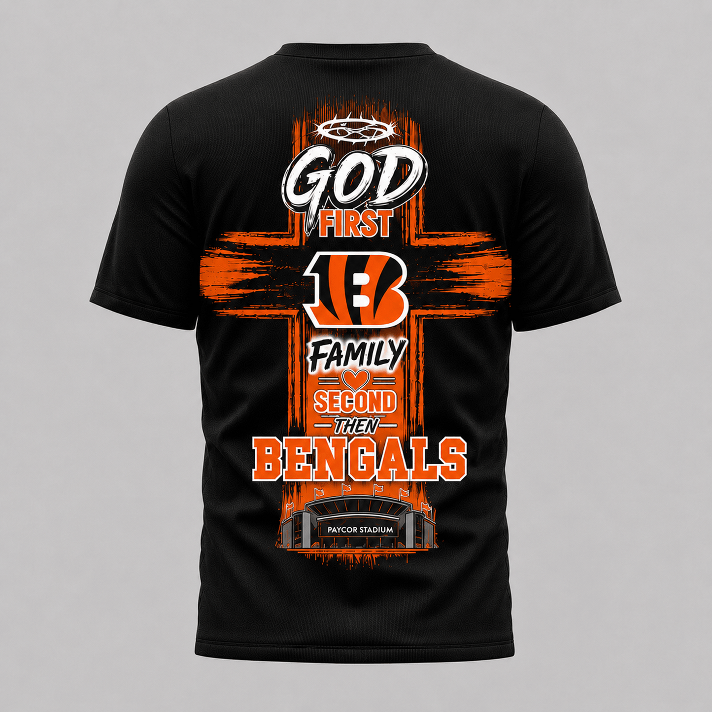 CIN x NFL Faith Family Team Pride 3D T-Shirt 0207
