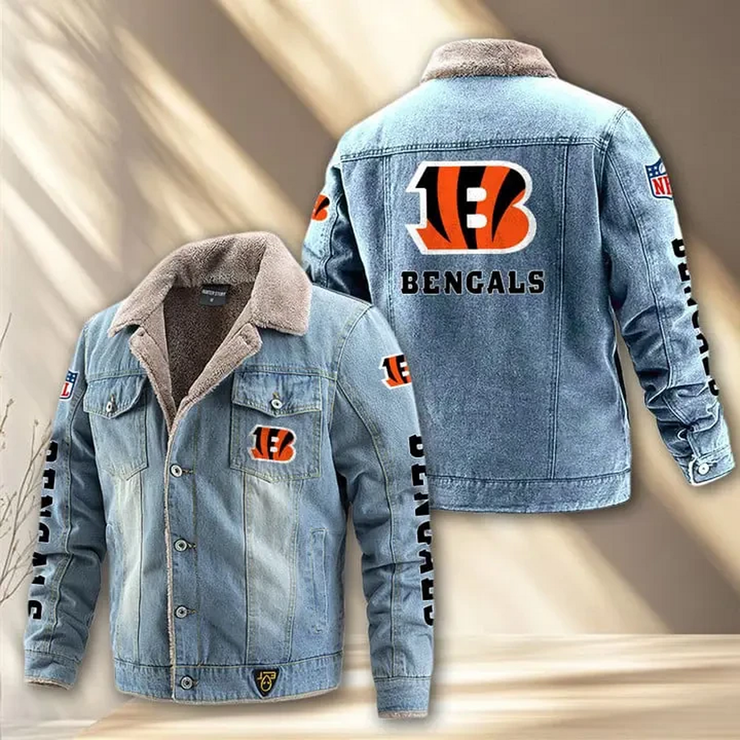 CIN x NFL Fleece Lined Denim Jacket DatND DVT