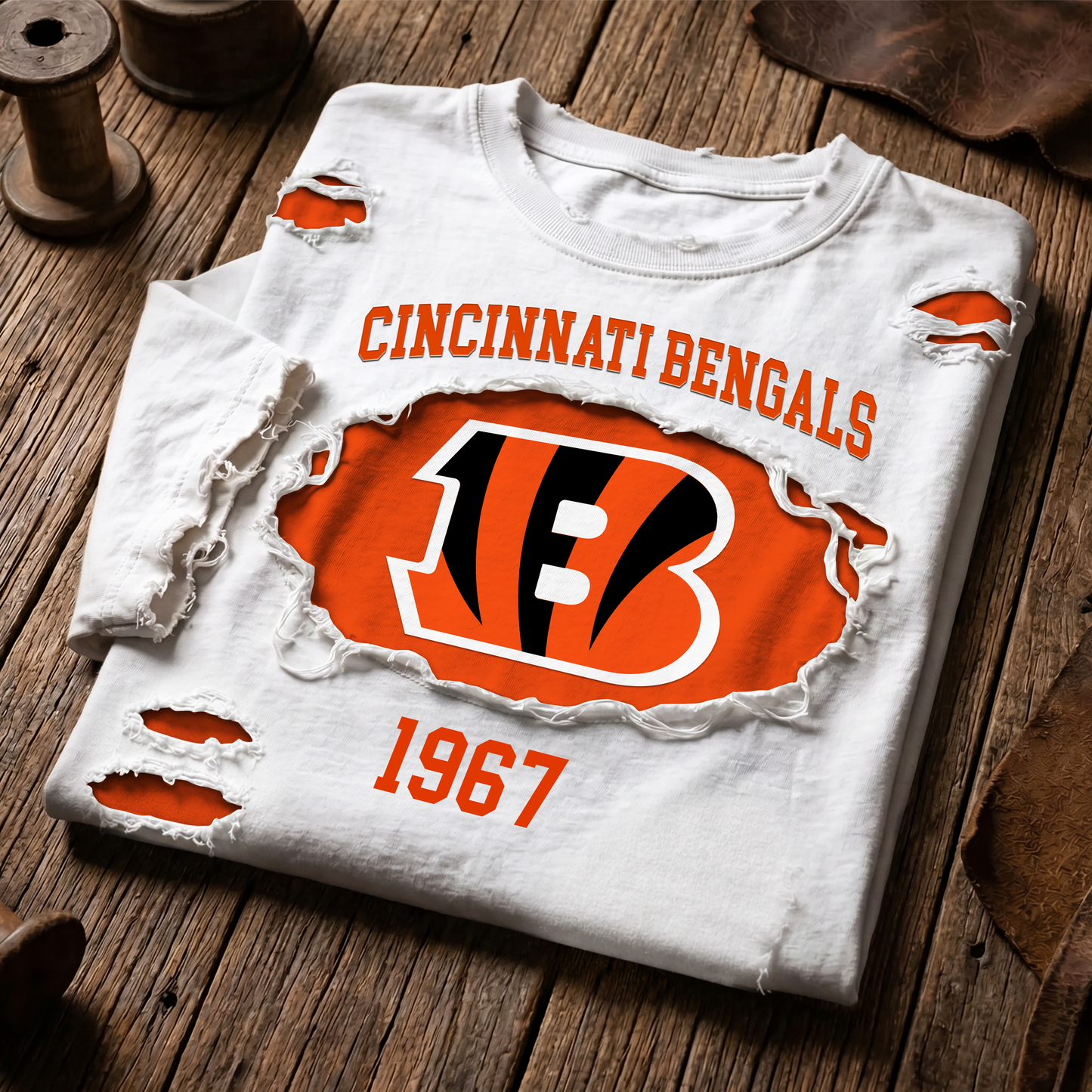 CIN x NFL LUXURY CREW-Neck T-Shirt FOR SUMMER HOLIDAY 180626