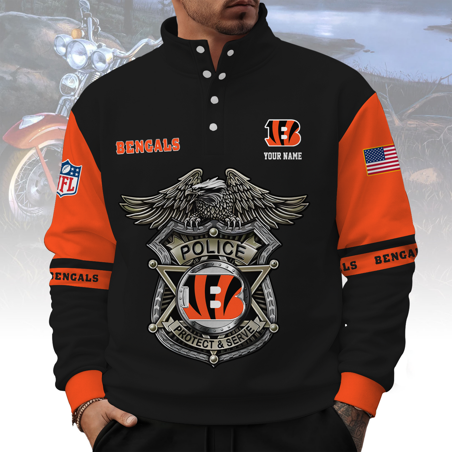CIN x NFL Western Style Sweater With Buckles DatND ThuongNH
