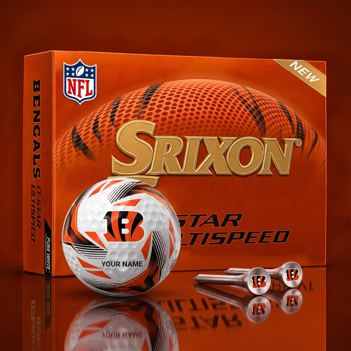 CIN_NFL Football Fan Signature Golf Ball Set – Personalized Edition