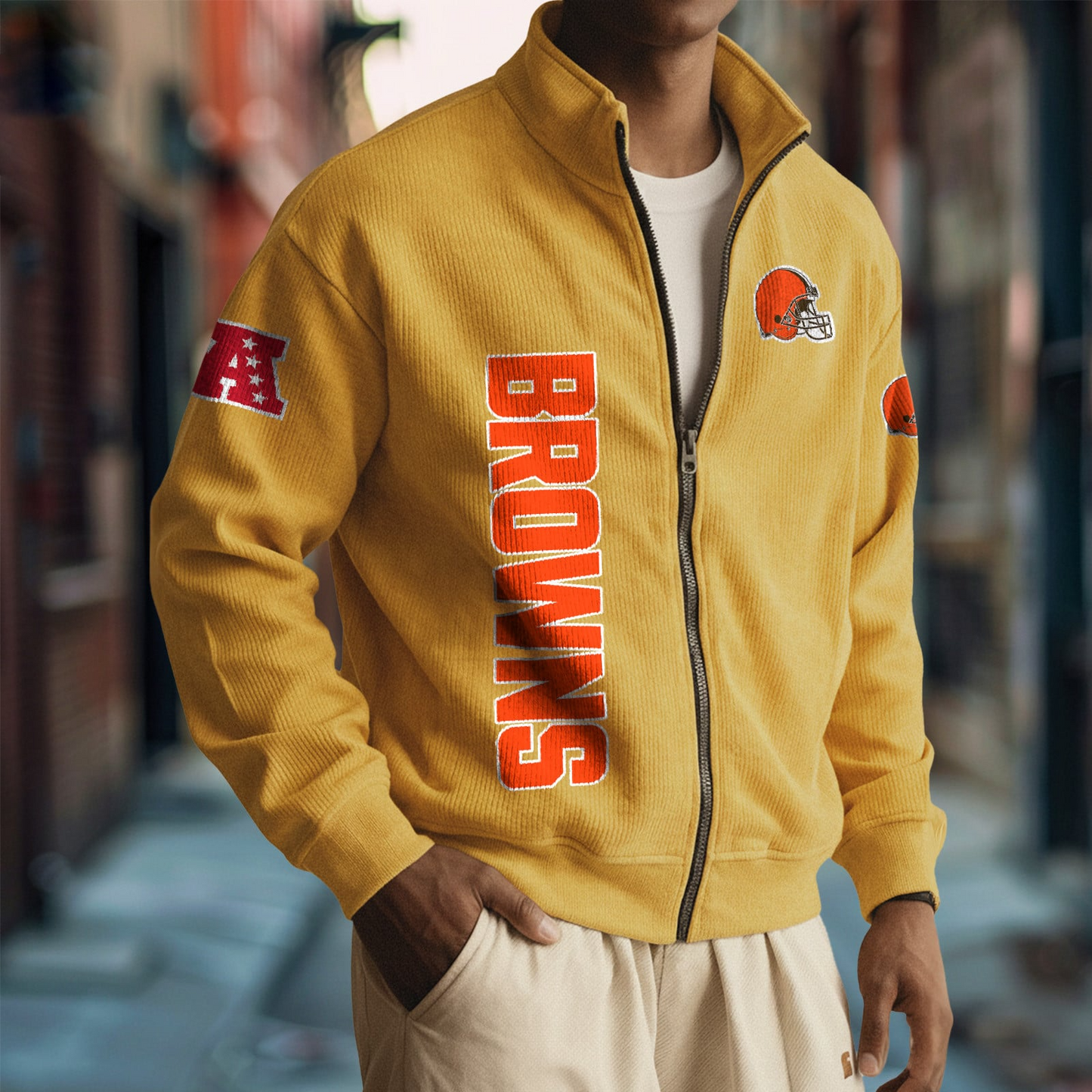 CLE x NFL Corduroy Zip-Up Jacket DatND DVT