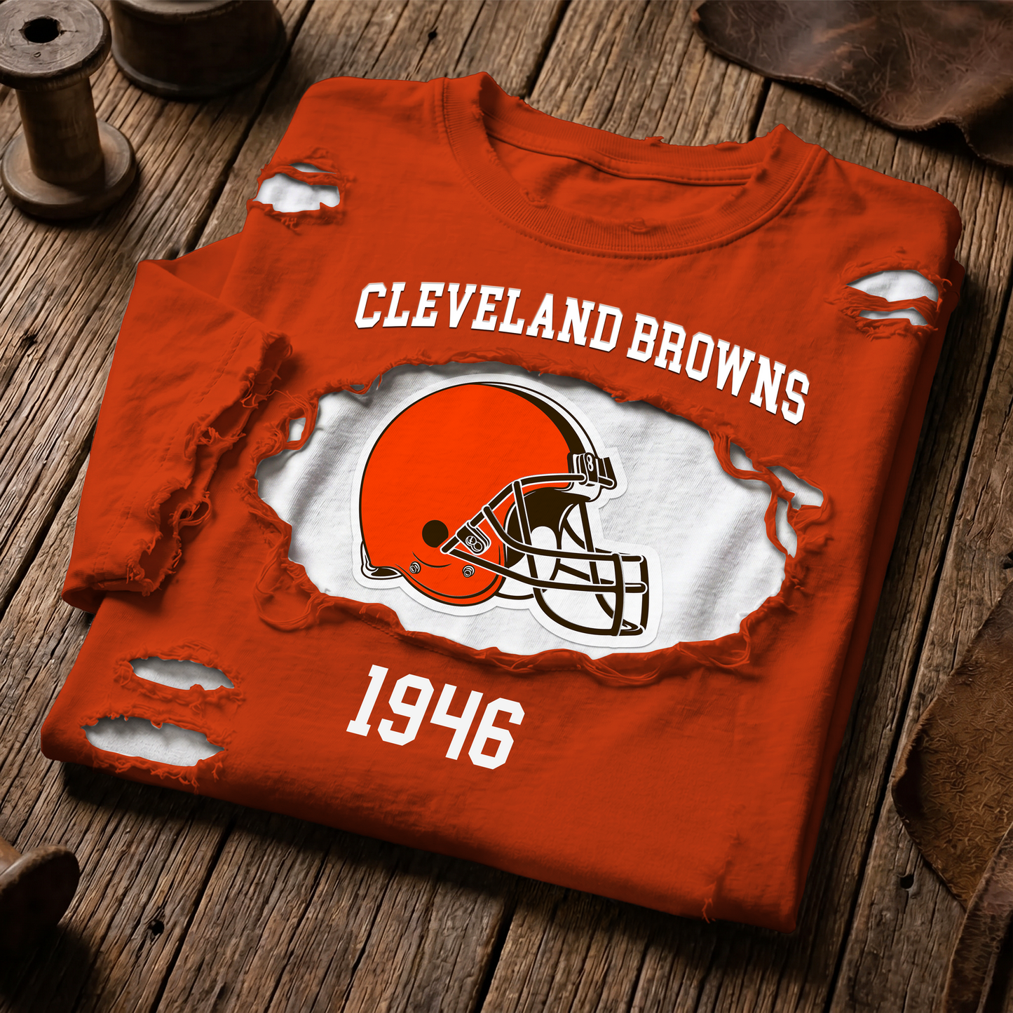 CLE x NFL LUXURY CREW-Neck T-Shirt FOR SUMMER HOLIDAY 180626